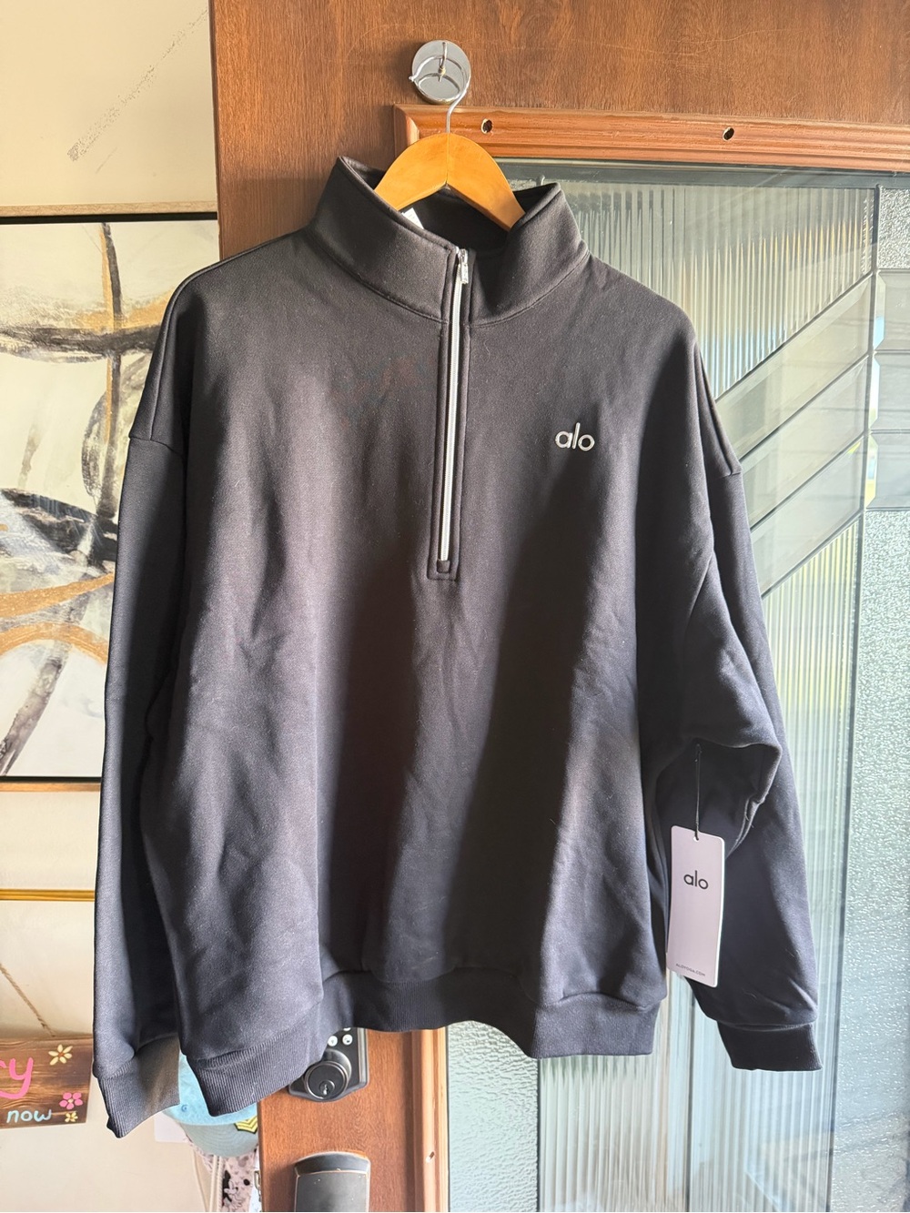 Alo 1/4 Zip Oversized Sweatshirt – NWT – Size Large